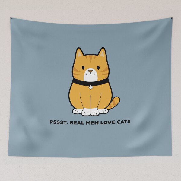 Artikelvorschau, Pssst. Real Men Love Cats Design entworfen und verkauft von danielliamgill.