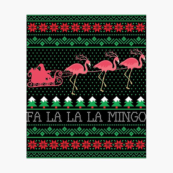 Avon 2022 Christmas Flamingo Christmas Flamingo Photographic Prints | Redbubble