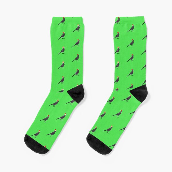 Black wagtails Christmas party Socks