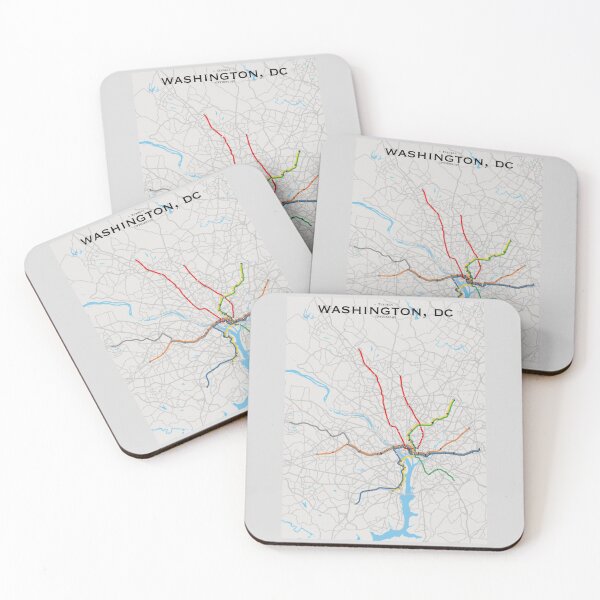 Item preview, Washington, DC Transit Map designed and sold by CPTVDesign.