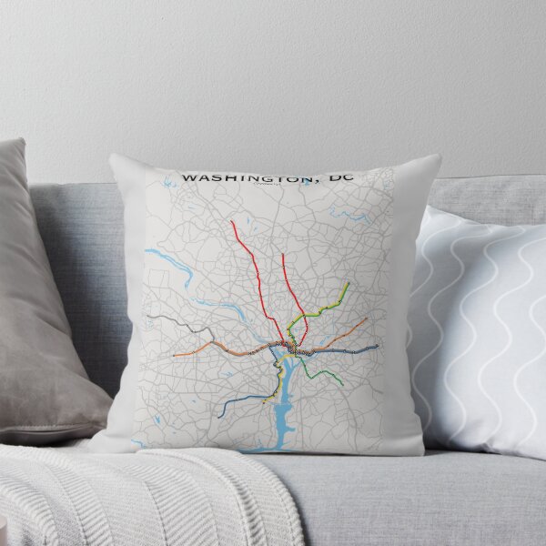Item preview, Washington, DC Transit Map designed and sold by CPTVDesign.