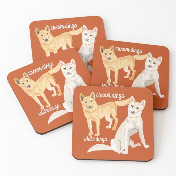 Item preview, White and cream dingoes designed and sold by belettelepink.