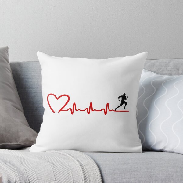 Item preview, Runner and ECG heartbeat, run designed and sold by claudiasartwork.