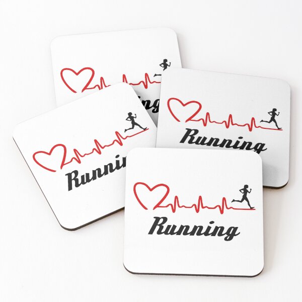 Item preview, Runner and ECG heartbeat, run designed and sold by claudiasartwork.