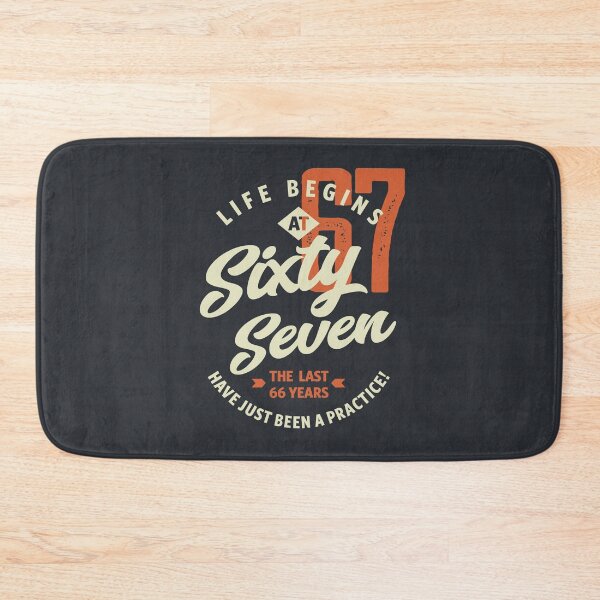 Item preview, Life Begins At 67 Vintage Birthday Gift designed and sold by cidolopez.