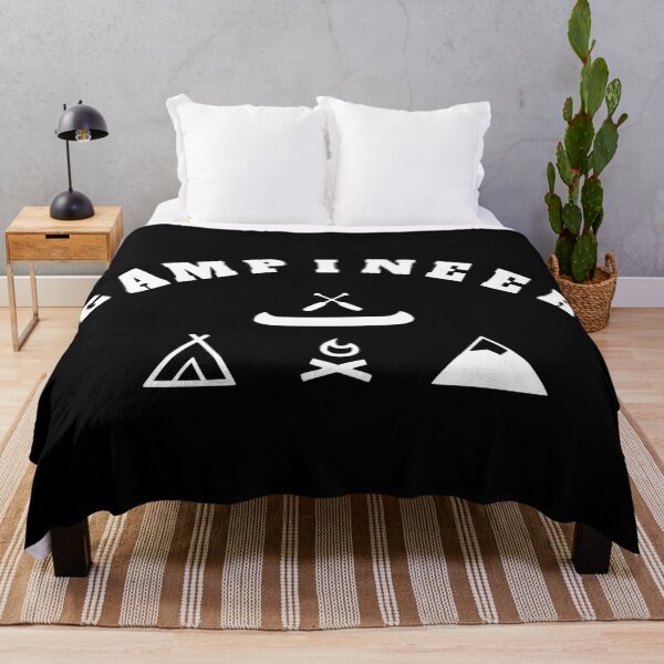 Item preview, CAMPING CAMPINEER canoe campfire tent mountain designed and sold by TShirtsByMs.