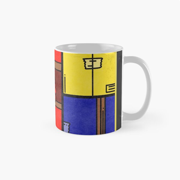 Item preview, Mondrian Cat Funny Drawing in Painter Artist Style designed and sold by Jelisandie.