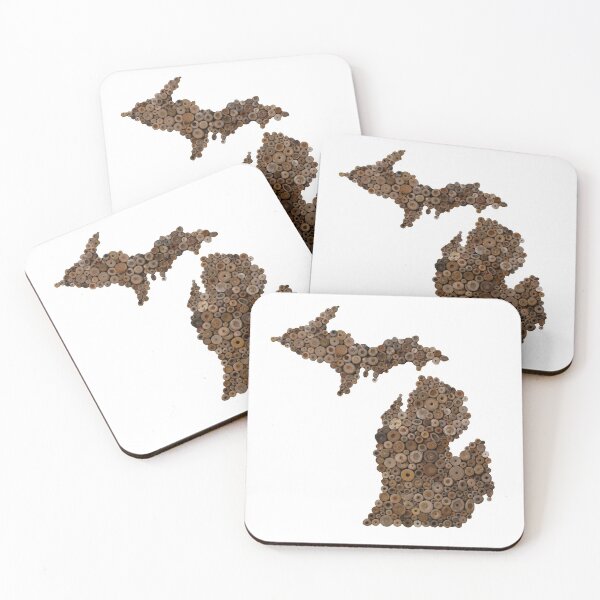 Item preview, State of Michigan Fossil Petoskey  designed and sold by eblakely7.