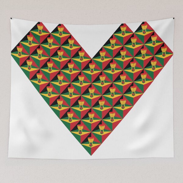Item preview, Afro Beat Heart designed and sold by ThaGoddessStore.