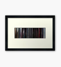Moviebarcode: 2001: A Space Odyssey (1968) Framed Print