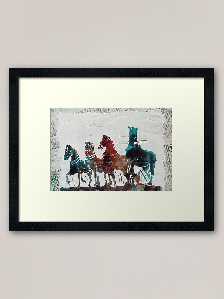 Alternate view of Triumphal Quadriga - Venice, Italy Framed Art Print