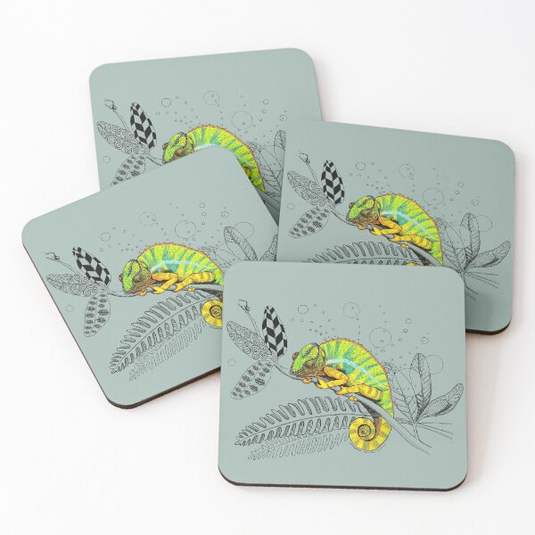 Item preview, Colorful Panther Chameleon Doodle designed and sold by mernstw.