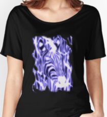 'Electric Zebra' (large logo) Women's Relaxed Fit T-Shirt