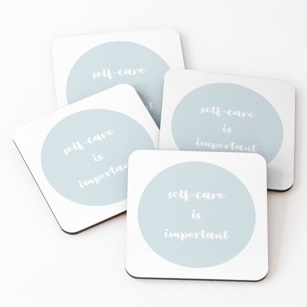 Item preview, Self Care Is Important Pastel Blue White designed and sold by angelmalfoy.