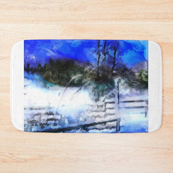 Item preview, Snowfield Beyond the Fence designed and sold by Bubblepoor.