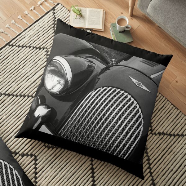 Morgan Sports Car Front Detail Floor Pillow