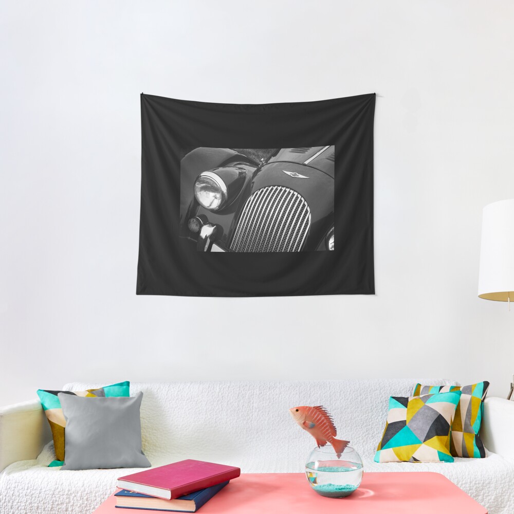 Morgan Sports Car Front Detail Tapestry