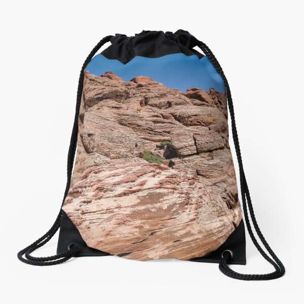 Incredible mountains of Red Rock Canyon - national conservation area Drawstring Bag
