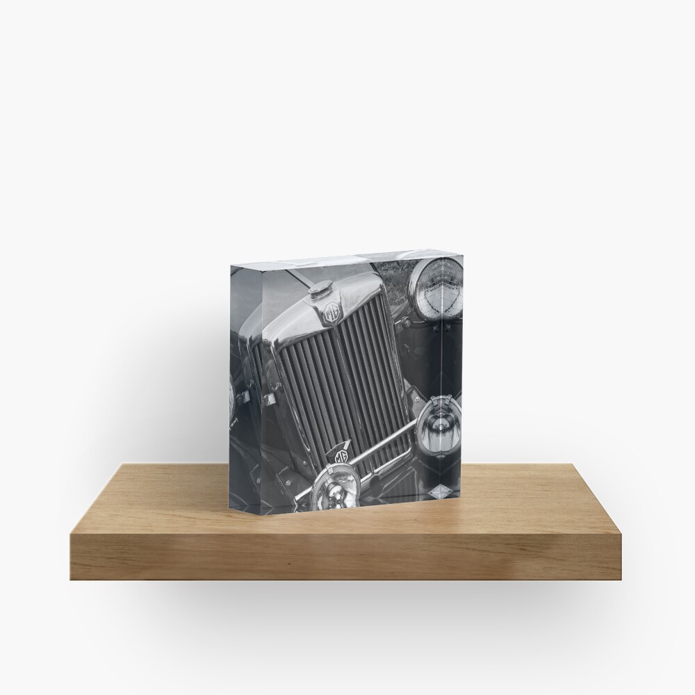 Classic MG Type T Sports Car Acrylic Block