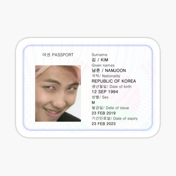 Kpop Id Card