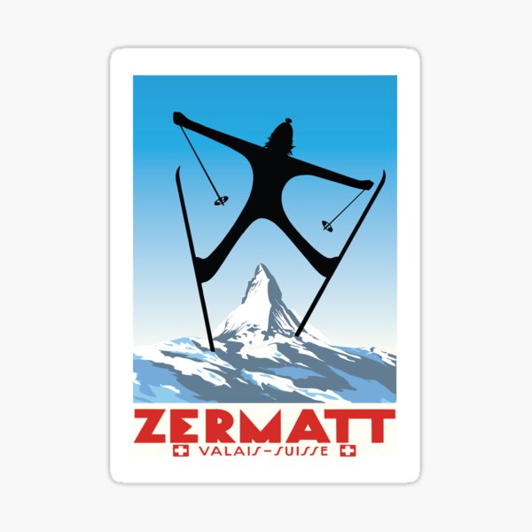 Item preview, Zermatt,Valais,Suisse,Ski Poster designed and sold by BokeeLee.