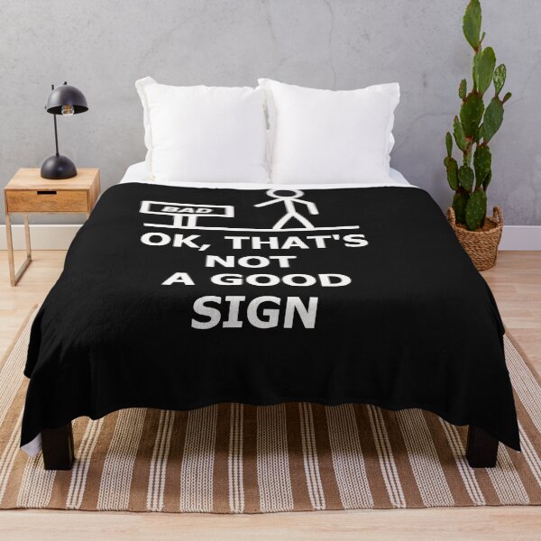 Item preview, Bad - Not a good sign - Fun text designed and sold by Myriala.