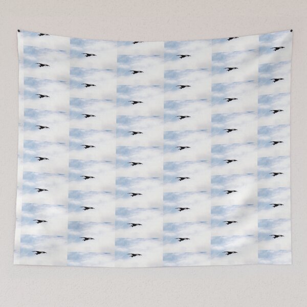 Item preview, Great Blue Heron Flying Past the Clouds Above Trojan Pond 4 designed and sold by Dawna Morton.