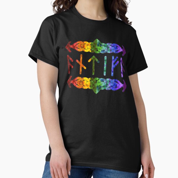 Vista previa del artículo con la obra «Runas Antifa - Arcoiris», diseñado y vendido por TigerTorreArt.