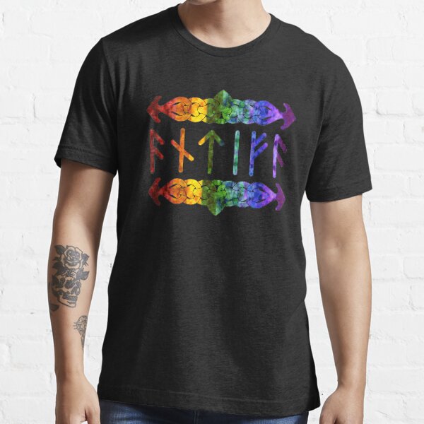 Antifa Runes - Rainbow Essential T-Shirt