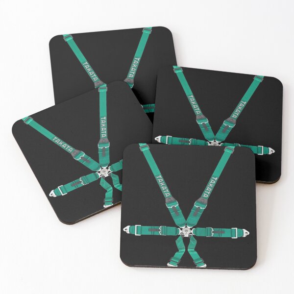 Item preview, Takata Racing Harness Poster – Iconic JDM Green Harness Art designed and sold by Road To Track.