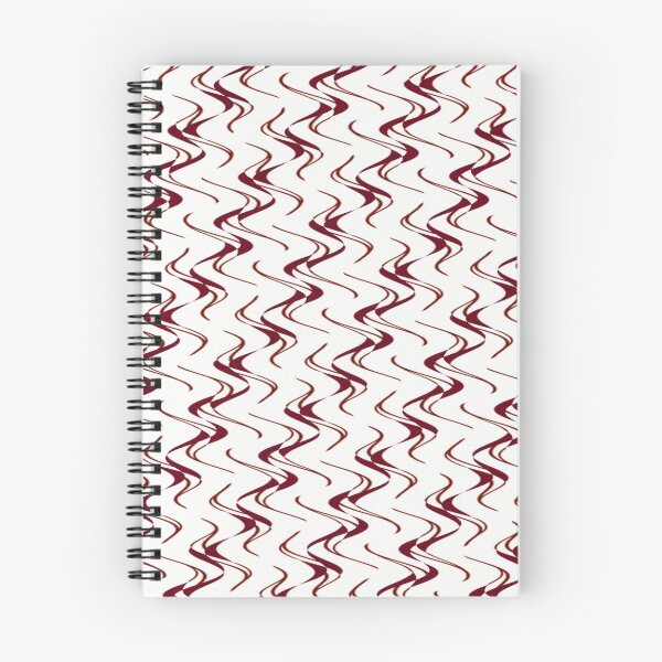 Item preview, Burgundy and White Ripple Pattern designed and sold by Poetic Patterns Studio.