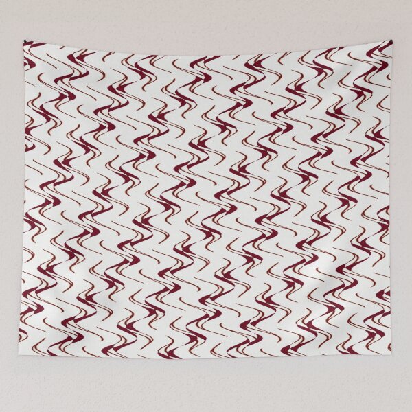 Item preview, Burgundy and White Ripple Pattern designed and sold by Poetic Patterns Studio.