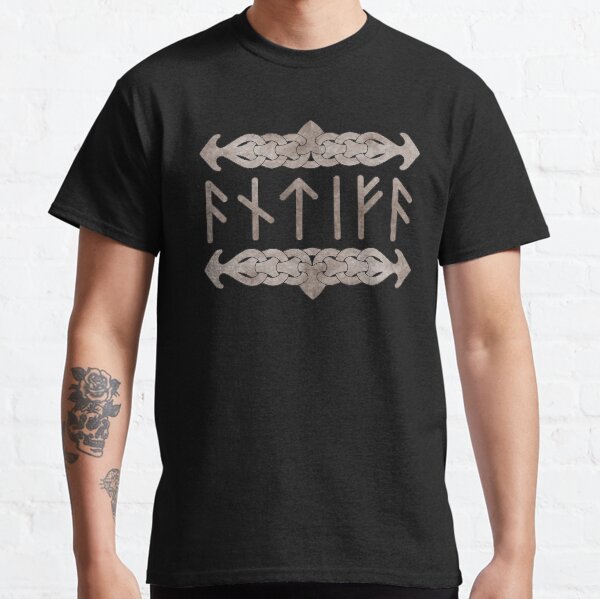 Antifa Runes - Stone Classic T-Shirt