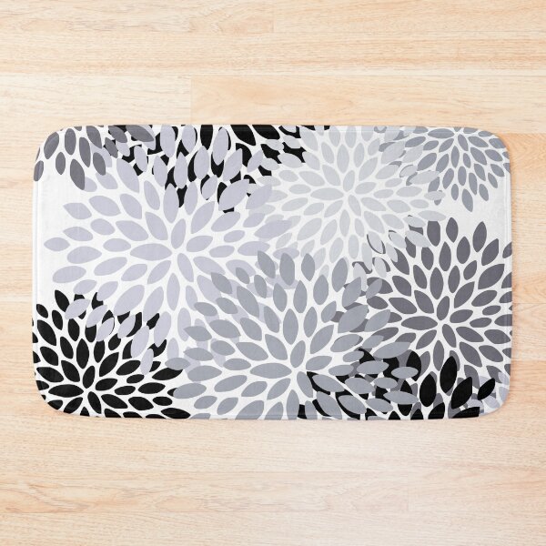 Item preview, Floral Pattern, Black, White and Gray designed and sold by meggydesigns.
