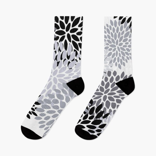 Item preview, Floral Pattern, Black, White and Gray designed and sold by meggydesigns.