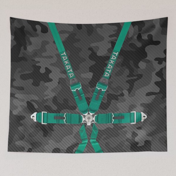 Item preview, Takata Harness Carbon Camouflage Poster – JDM Racing Style Art designed and sold by Road To Track.