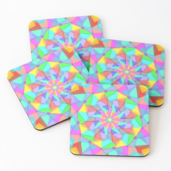 Item preview, Kaleidoscope Pattern in Bright Rainbow Colors designed and sold by Kashabu.