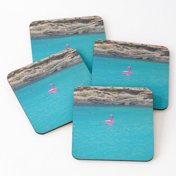 Item preview, pink flamingo in the water,malta designed and sold by milena boeva.