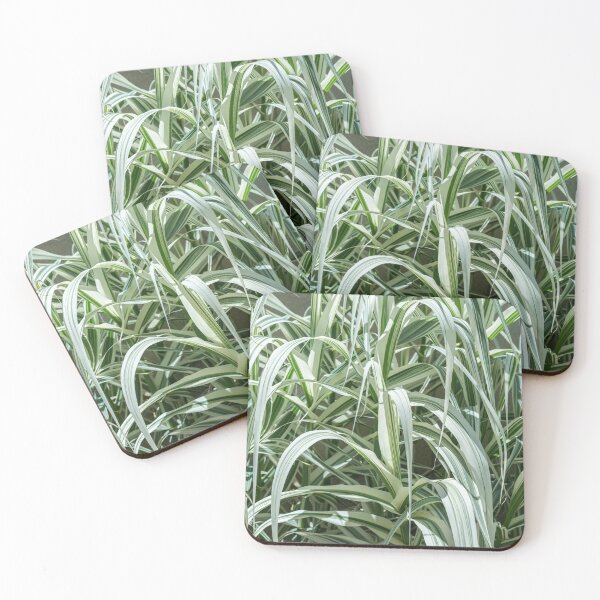 Item preview, Stripy Biophilic Elegance - Sophisticated Grass Ribbons in Mint Greens and Ivory Whites designed and sold by Georgia Mizuleva.