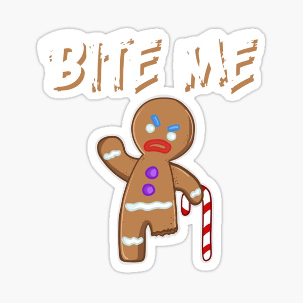 Item preview, Bite Me funny Gingerbread Man designed and sold by Miftees.