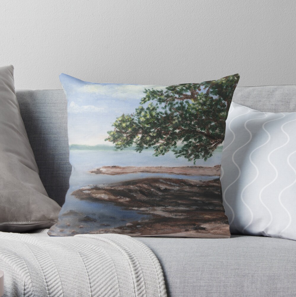 View from Kring Point Throw Pillow