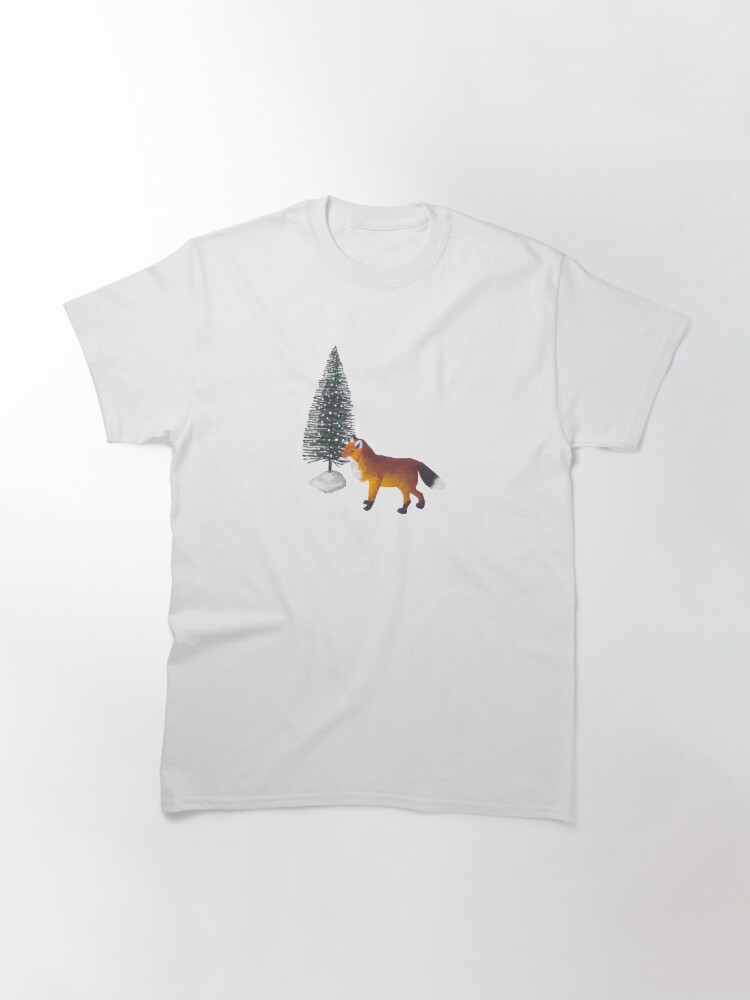 Alternate view of Red Fox Christmas Mini Figurines Classic T-Shirt