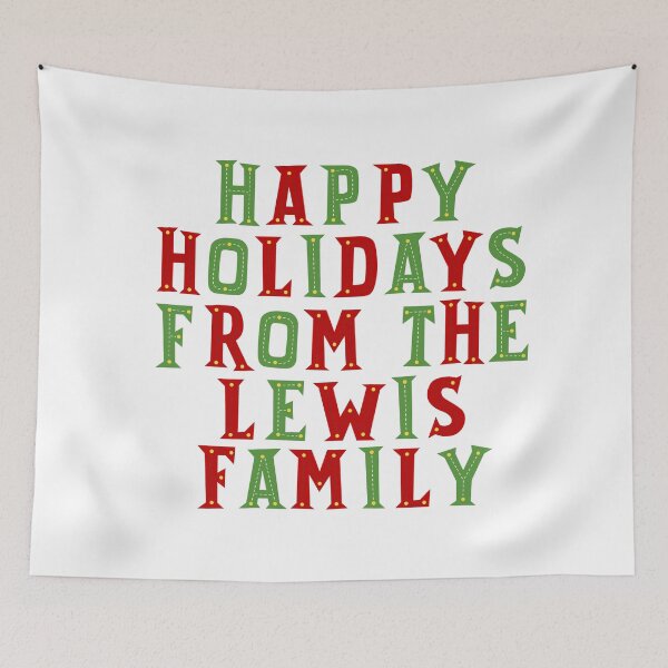 Item preview, Happy holidays from the Lewis family designed and sold by Urosek.