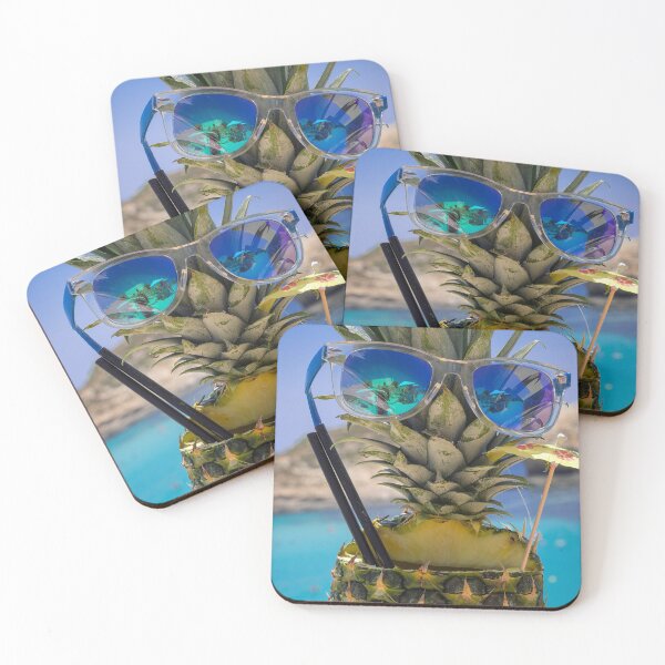 Item preview, pineapple cocktail in sunglasses designed and sold by milena boeva.