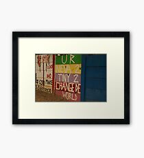 never too tiny Framed Print
