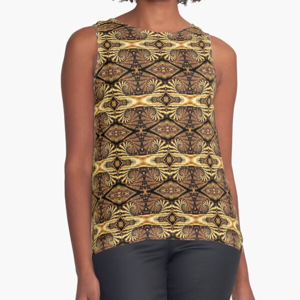 Brocade Sleeveless Top