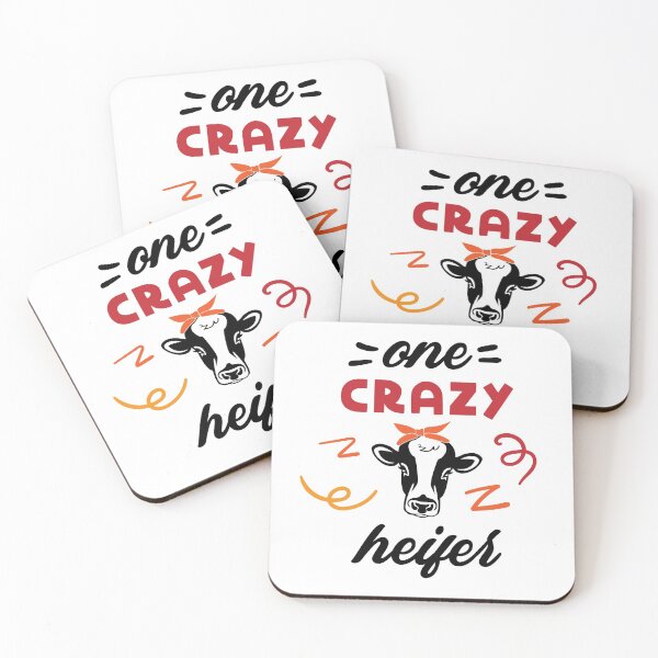 Item preview, One Crazy Heifer, Funny quote designed and sold by HippyTees.