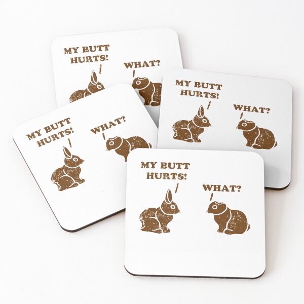 Item preview, My Butt Hurts Funny Bunnies designed and sold by teesfineart.