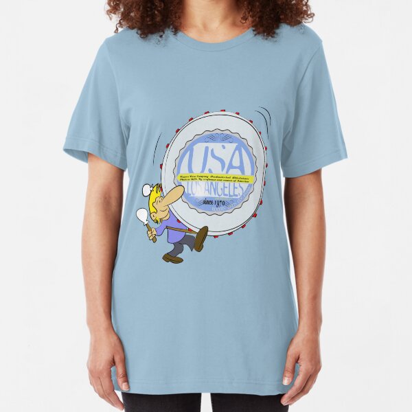usa california tshirt by rogers bros Slim Fit T-Shirt