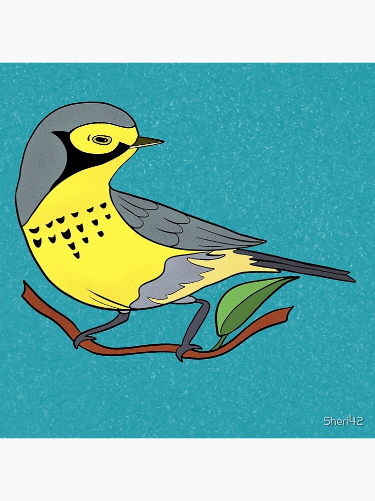 Yellow Bird Canadian Warbler Songbird 7 of 9 by Sheri42